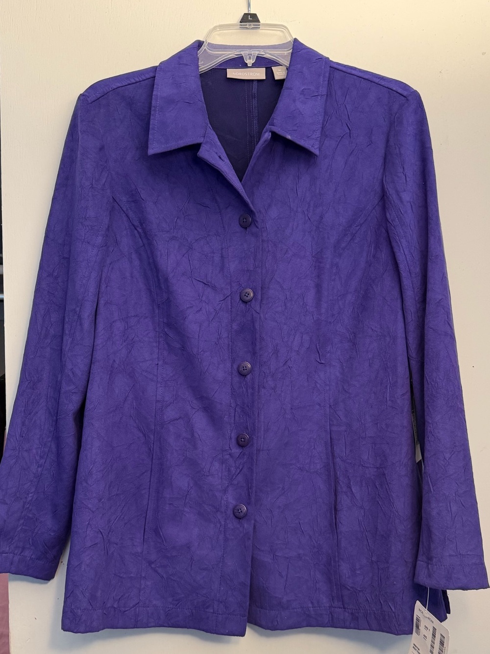 Nordstrom Violet Button-Front Blazer Jacket